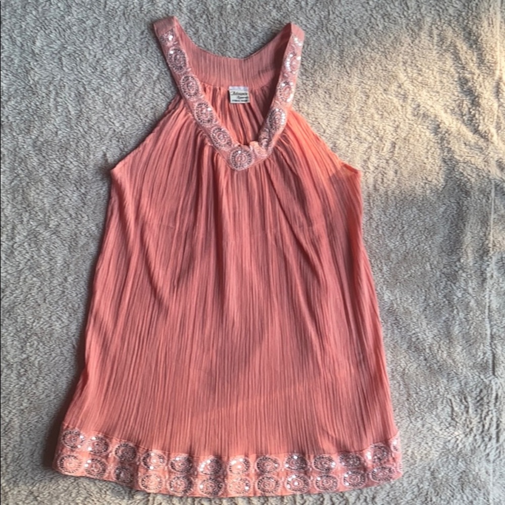 Flowy coral pink top